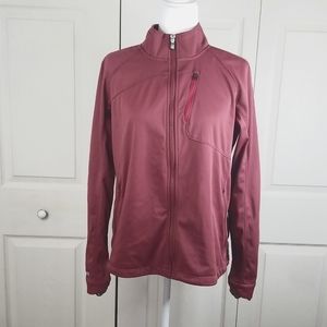 Cabela's XPS Windstopper Wine Full Zip Light Jacket with Thumbholes